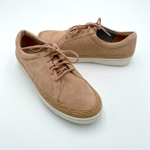 Clarks Ultimate Comfort‎ Leather Marie Mist Espadrille Sneakers 6 Pink (NWOT) - Picture 1 of 9